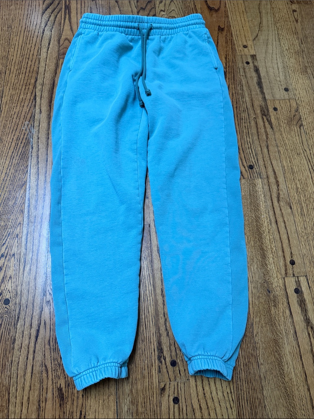 TNA sz M Seafoam Green Trackpants Joggers - ribbed side detail